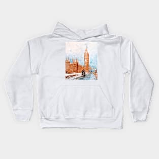 Snowfall in London Kids Hoodie